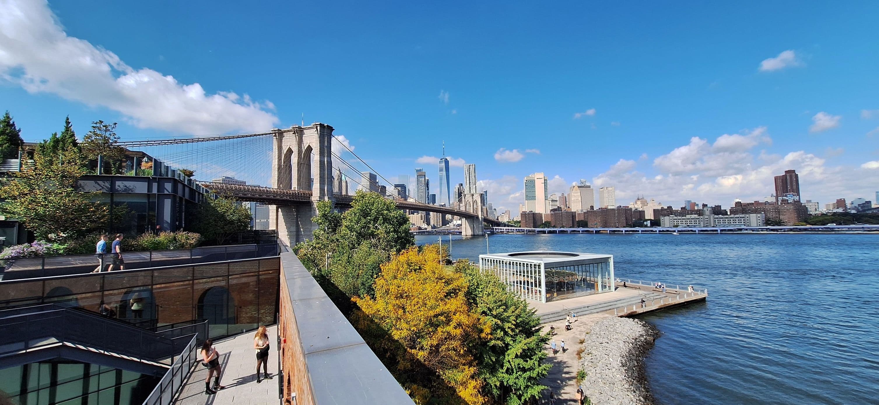 Panorama na Most Brookliński